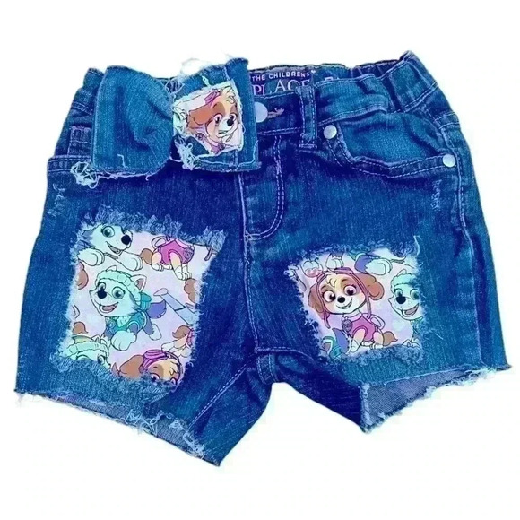 Child’s Place 🐶 cut off distressed shorts with Paw Patrol - Picture 1 of 2